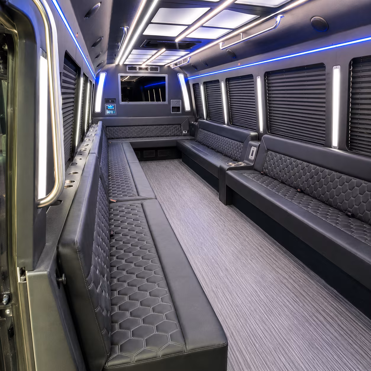 weymouth 40 passenger party bus interior